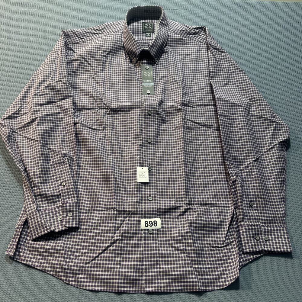 JOS.‎ A. BANK Traveler Traditional Fit Shirt Men's Sz XXL Brand New